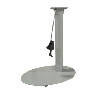 Base de mesa ajustable en altura, elevación elíptica a Gas, columna de mesa elevadora de aluminio de 550x400mm con sistema de liberación de Cable