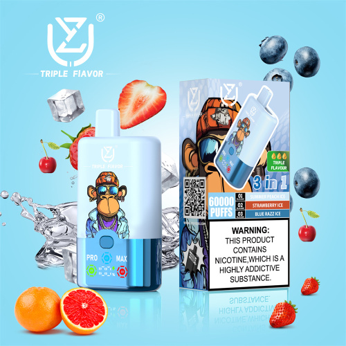 UZY 60000 Puffs 3Flavors In 1 Eletronic Cigarette