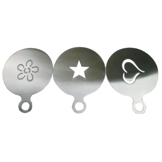 Stainless Steel Coffee Stencil Star/Flour/Heart Shape