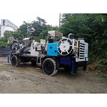 Perforadora de roca de pozo de agua diesel montada en tractor