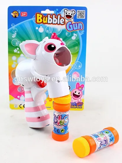 2016 New style high quality plastic bubble gun with soap