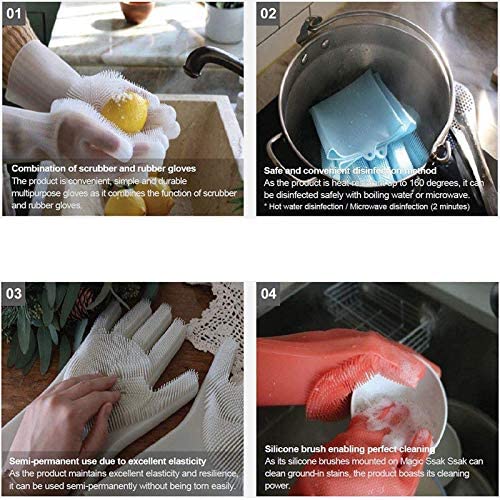 Silicone Cleaning Sponge Gloves