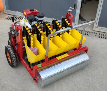 5-row Garlic Seeder: Gasoline-Powered Garlic Planter Machine
