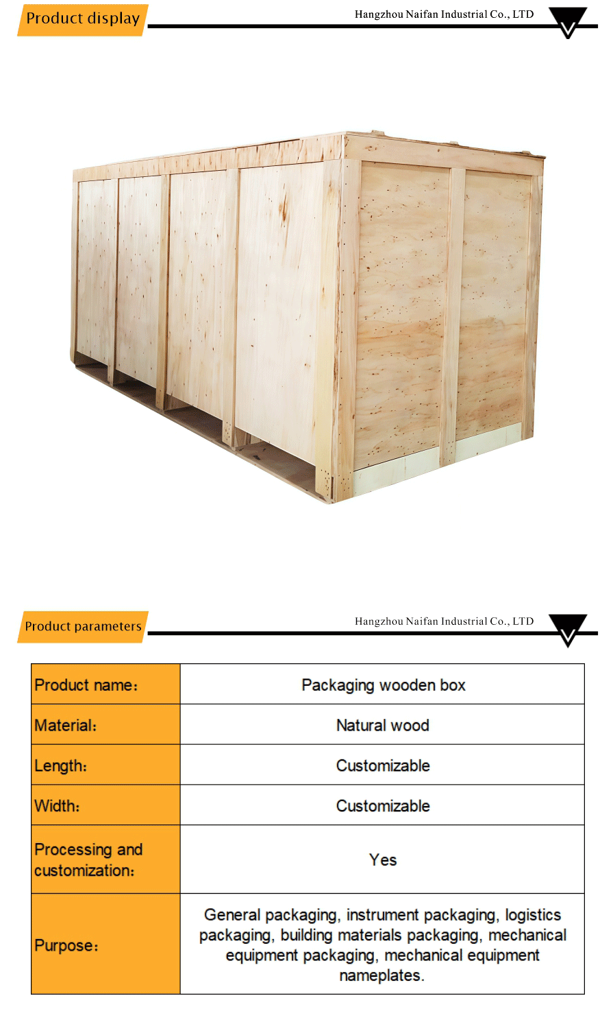Non Fumigated Wood Packaging