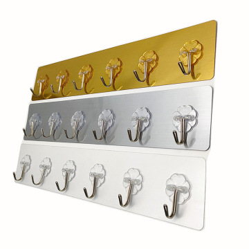 Customizable 6-in-1 Adhesive Trackless Hangers for Door and Wall