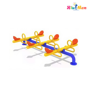 Commercial 4-Seater Outdoor Playground Seesaw for Kids