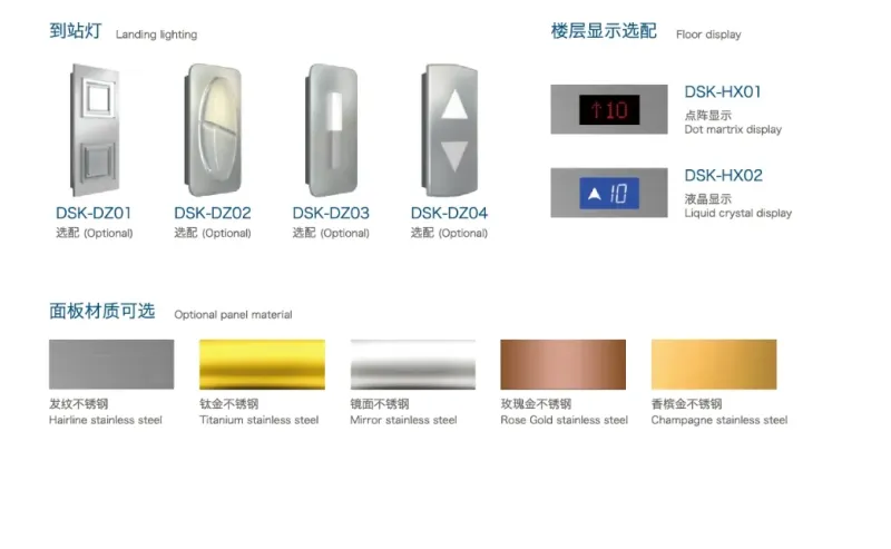 Fuji Passenger Elevator: Small Machine Room Panoramic & Sightseeing Elevator with Glass Door