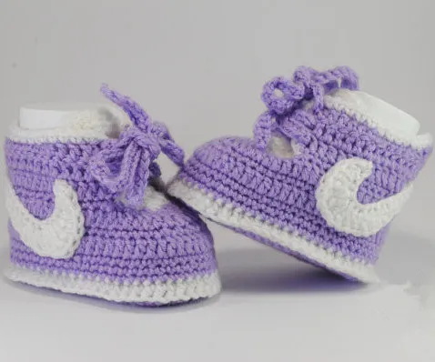 Crochet newborn shoes booties Cotton soft creative