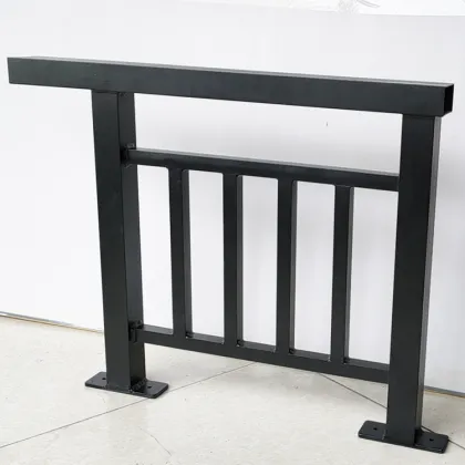 100% aluminum alloy superior strength Powder-coated Black Aluminum Railing