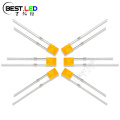 LED-ul dreptunghiular prin gaură LED LED de 605 nm