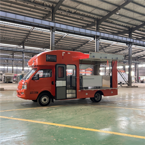 شاحنة همبرغر ذات صفيحة حديدية لخدمة الأغذية المتنقلة