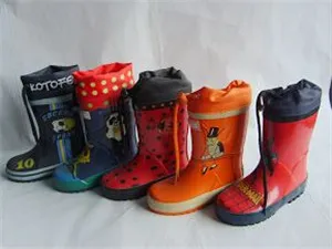 rubber rain boots for children