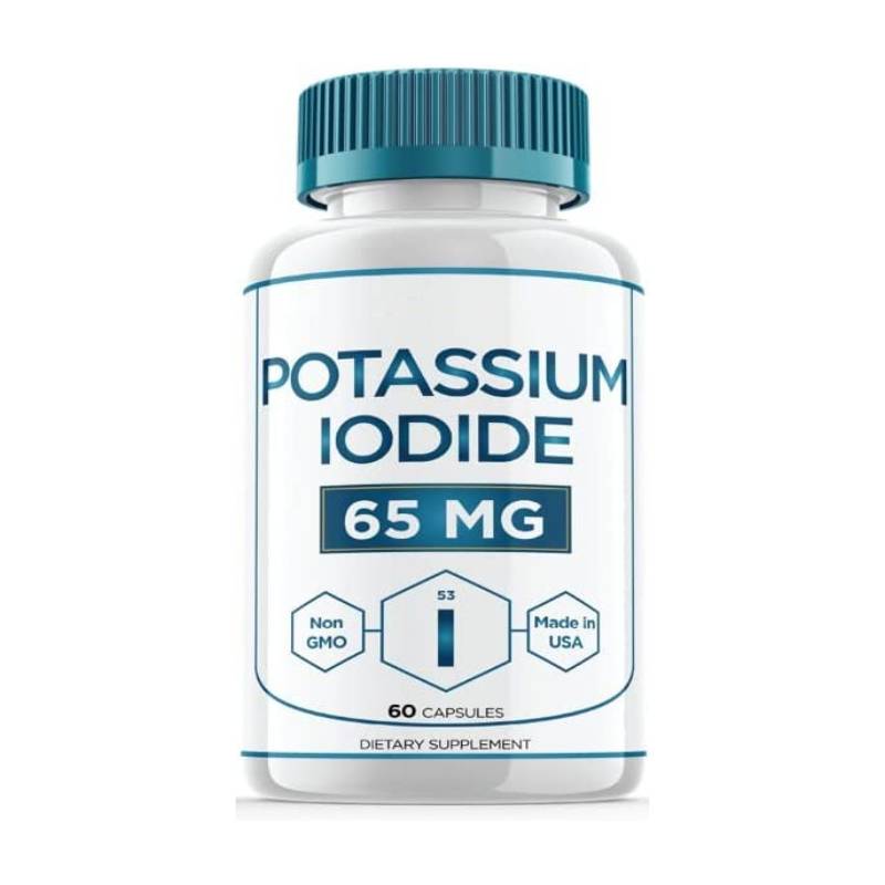 Capsules d'iodure de potassium comprimés de rayonnement