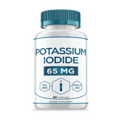 Capsules d'iodure de potassium comprimés de rayonnement