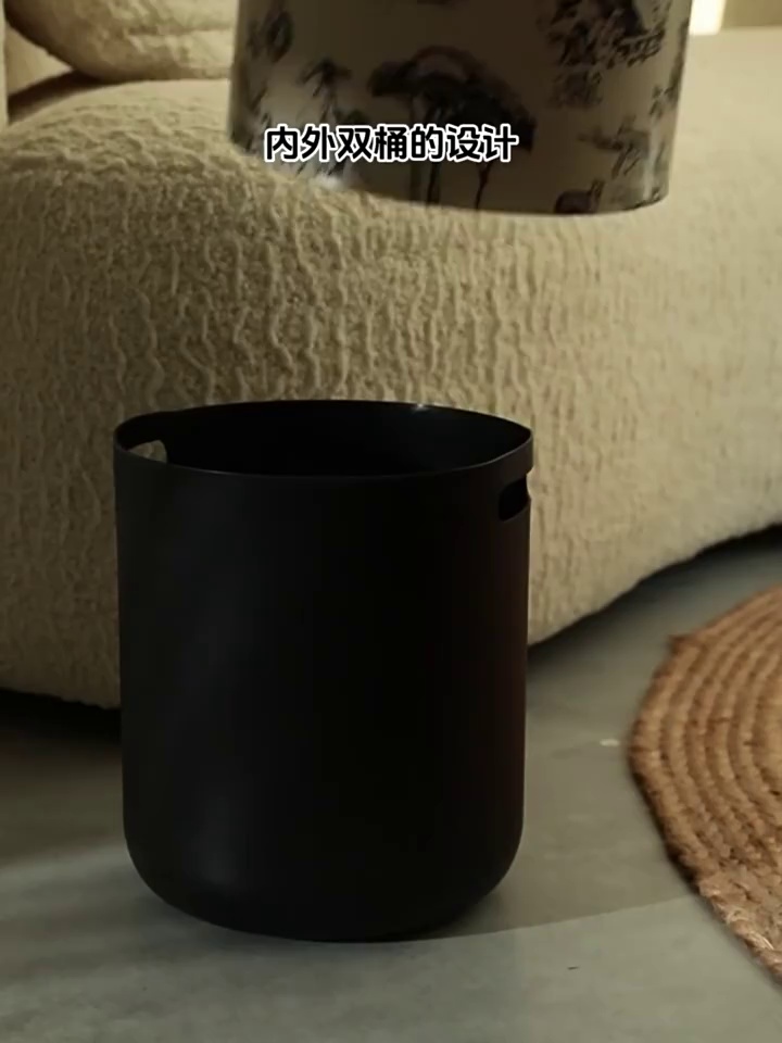 Elegant Large Capacity Trash Can for Living Room and Bedroom