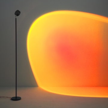 Colorful Sunset Standing Floor Lamp: Nordic Style Portable Indoor Bedroom Light
