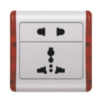 AL86 3 Pin+2 Pin Wall Socket