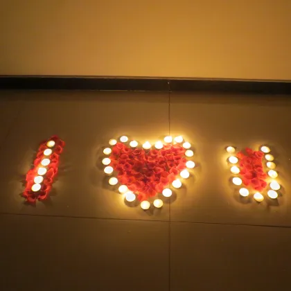 Wedding Favor Romantic Colored Tea Lights Candles