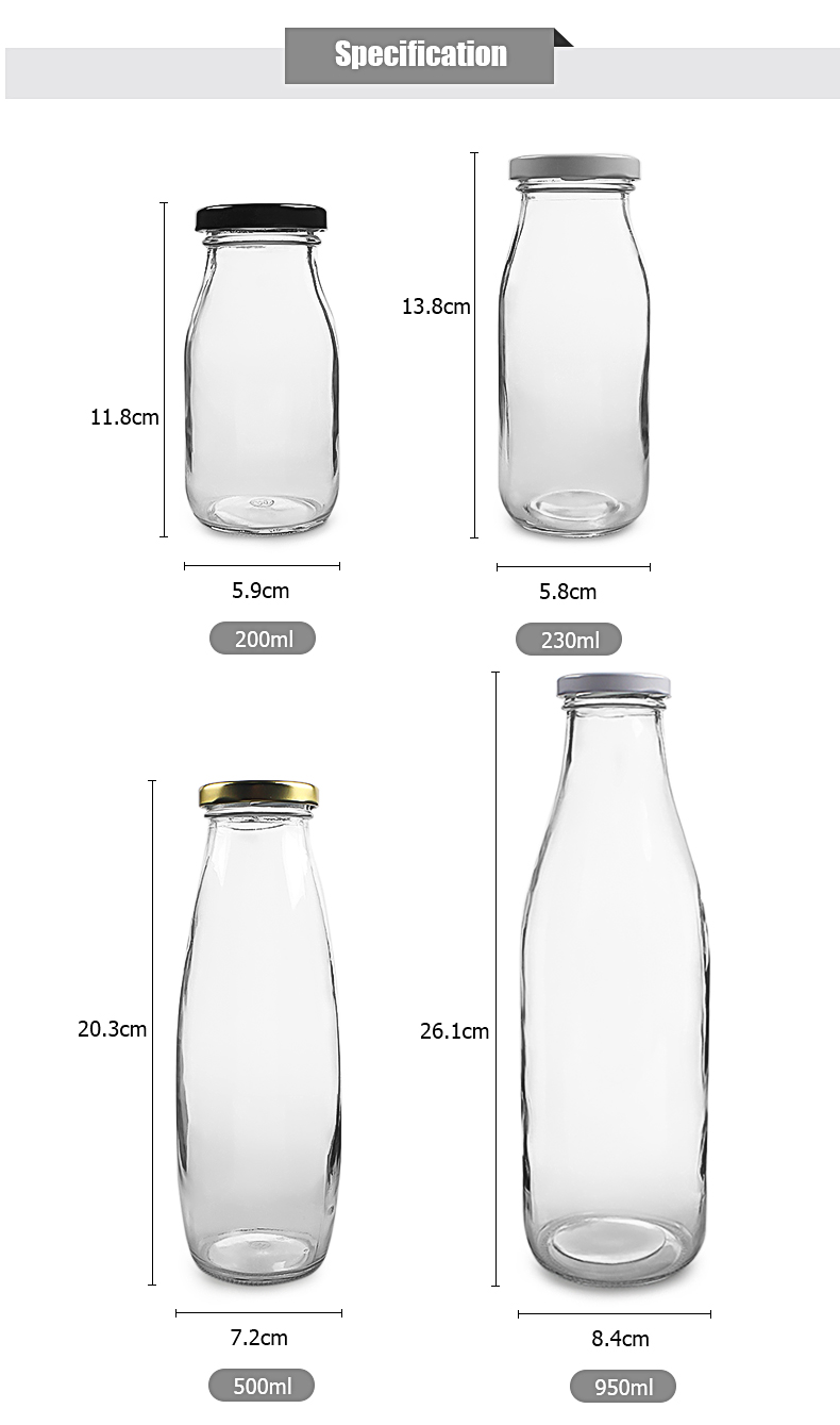 Glass Milk Bottle