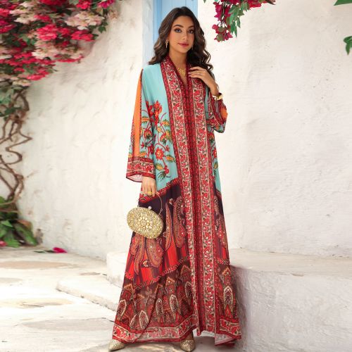 Midabka Rhinestone Chiffon Maxi Lebbiska