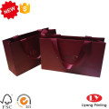 Fashion Paper Shopping Bag with Ribbon Handle