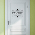 23.8cm*17.2cm Fashion Pantry Door Decals Stickers Glass Door Decal Vinyl Wall Sticker A0035