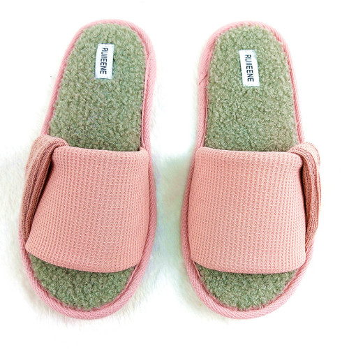 Ladies House Waffle Shoes Wholesale Ladies House Waffle Warm Slipper Manufactory