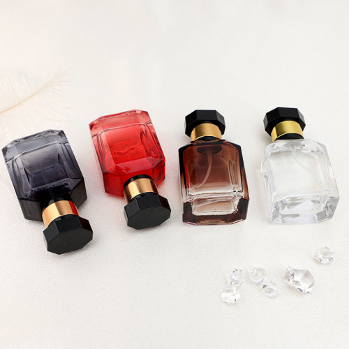 Square Shape Glass Empty Perfume Atomizer Spray Bottle