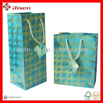 Gift Bag with metallic foil stamping covering entire bag