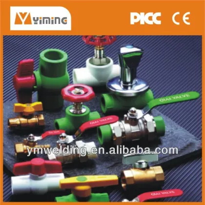 2014 Hot Sale 20-160mm PPR Plastic Ball Valve /PPR Steel Ball Valve/PPR Copper Ball Valve