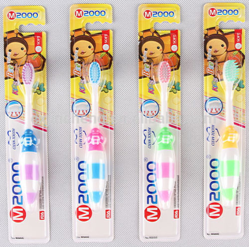 Hot sale children tooth brush M2000 brand bee shape