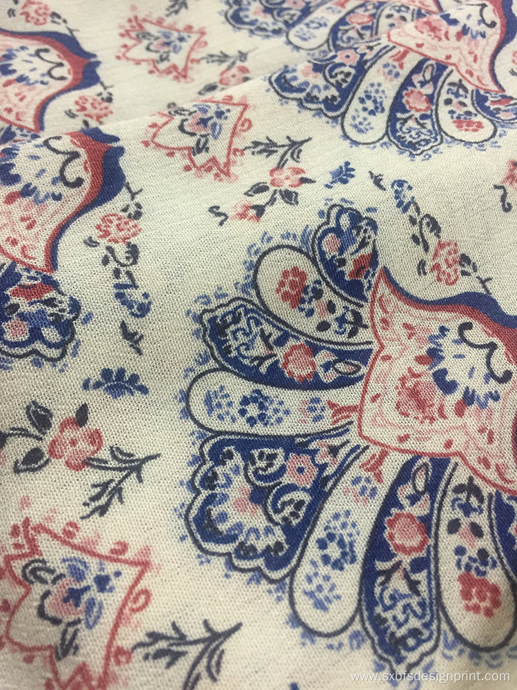 Rayon Crepe 3024S Printing Woven Fabirc