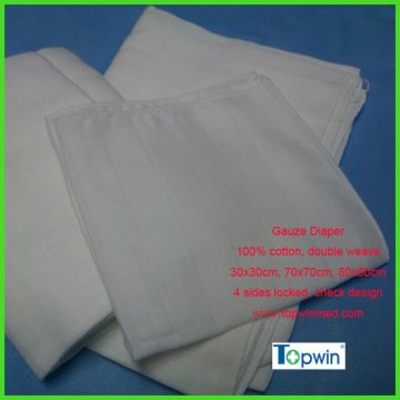 100% cotton double weave baby muslin diaper