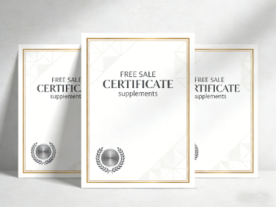 free sale certificate supplements