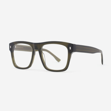 Square Designer Acetate Men's Optical Frames