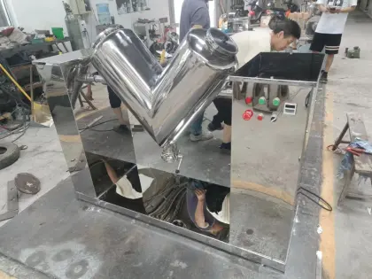 Stainless Steel V Shape Dry Medical Powder Mixer