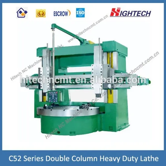 Double Column Precision Vertical Heavy Duty Lathe Machine 2500mm Swing Diameter