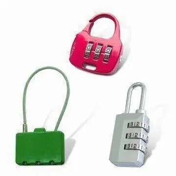 Combination Pad Lock, Bag Lock, Made of Zinc Alloy, Ideal for All Kinds of Cases and Luggage