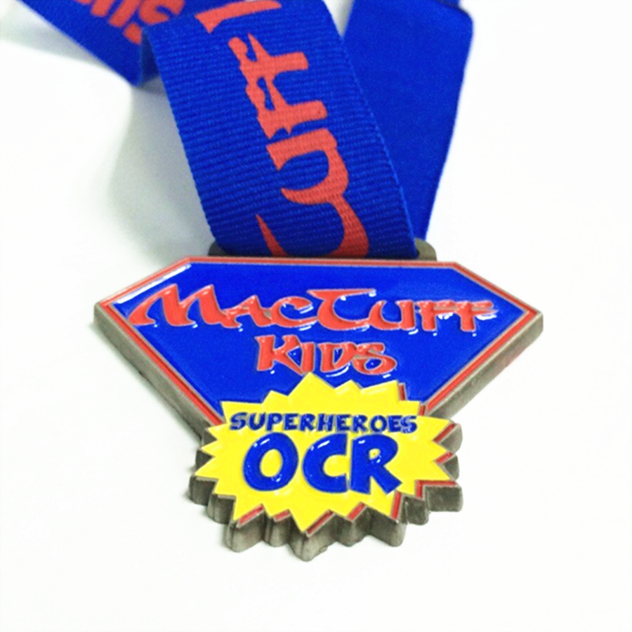 Silver Alloy Enamel Medal