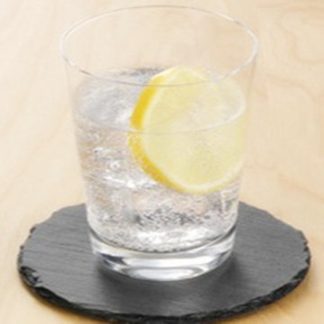 black nature hand shape coaster for glass cup