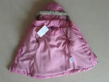 2015Medium Style Pure Color Women Cotton-Padded Clothes With Fur Collar