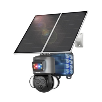 4G Solar WiFi Camera with Solar Panel and Rechargeable Battery - CCTV Security Camera for Home