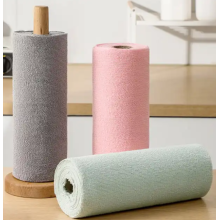 Microfiber Cleanting Cloth Roll 50/75/100 Pack Tear بعيدًا عن المناشف المناشف القابلة للتنظيف القابلة لإعادة الاستخدام