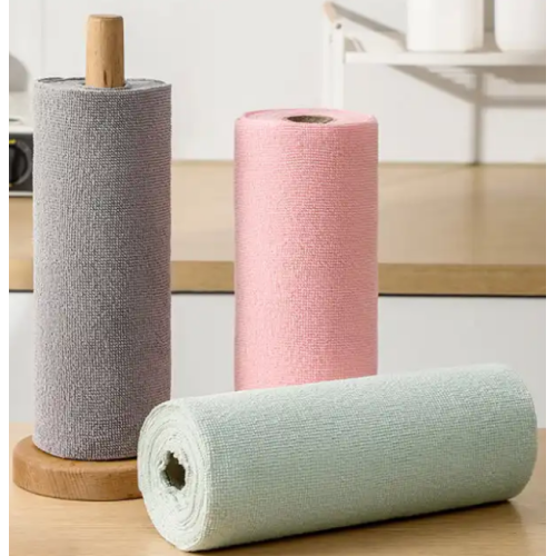 Rouleau de tissu en microfibre 50/75/100 Pack Tear Away Towels Reutilisable Washable Nettaiteur Toule