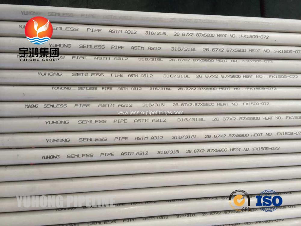 Stainless Steel Seamless Pipe ASTM A312 TP316/316L