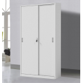 White Tall Metal Sliding Door File Cabinet