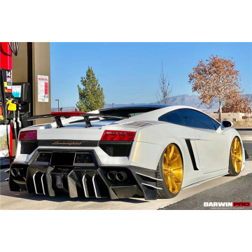DarwinPRO IRON Style Carbon Fiber Rear Bumper for Lamborghini Gallardo LP550/LP560
