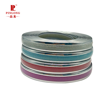 Pinlong Supply Silver Sofa Decorative Strip 25mm Width PVC Edge Banding Tape