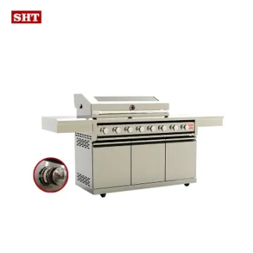 Modern Modular BBQ Gas Grill Outdoor Cabinet with Fridge & Sink