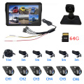 10.1 pulgadas de 6 canales Monitor de vehículo Sistema Soporte 2.5D Touch/H.265 Función estándar de compresión